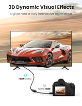 Carica l'immagine nel visualizzatore di Gallery, UGREEN Cavo Micro HDMI Maschio a Femmina 4K 3D Supporta ARC Ethernet... - Ilgrandebazar