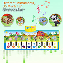 Carica l'immagine nel visualizzatore di Gallery, Tappeto Musicale Bambini, BelleStyle Bambino Piano Playmat Strumento Blu
