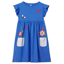 Carica l'immagine nel visualizzatore di Gallery, VIKITA Vestito Ricamo Floreale Manica Lunga Casuale Cotone Bambina L323 5T - Ilgrandebazar