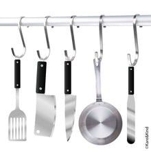 Carica l'immagine nel visualizzatore di Gallery, Ganci Piatti a S - Per Utensili da Cucina, 10x Medium, Stainless Steel