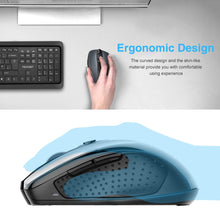 Carica l'immagine nel visualizzatore di Gallery, TECKNET PRO Mouse Senza Fili, 2600DPI, Durata delle batterie di 24 Grigio - Ilgrandebazar