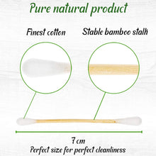Carica l'immagine nel visualizzatore di Gallery, BLUZELLE [200 pezzi] Bamboo Buds, tamponi di cotone 100% privi plastica e... - Ilgrandebazar
