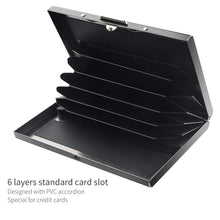 Carica l'immagine nel visualizzatore di Gallery, RFID Blocking Porta Carte di Credito, Leenou 2 Pezzi Portafoglio Carte... - Ilgrandebazar