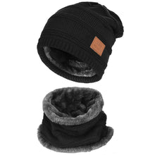 Carica l'immagine nel visualizzatore di Gallery, VBIGER Cappello Uomo invernale Berretto in Maglia con sciarpa