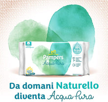 Carica l'immagine nel visualizzatore di Gallery, Pampers Acqua Pura (Naturello) Salviette Delicate, 3 Confezioni da 156 Pezzi, 468 Salviette