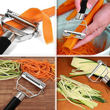 Carica l'immagine nel visualizzatore di Gallery, Electro-Weideworld PRO Pela Pelapatate verdure duale a Julienne, con manico... - Ilgrandebazar