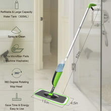Carica l'immagine nel visualizzatore di Gallery, Tencoz Spray Mop, Lavapavimenti a Spruzzo Scopa Autopulente, Mocio in Verde - Ilgrandebazar