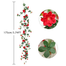 Carica l'immagine nel visualizzatore di Gallery, JUSTOYOU Rose Murraya paniculata Ghirlanda Finto Paniculata- Red - Ilgrandebazar