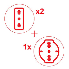 Carica l'immagine nel visualizzatore di Gallery, EXTRASTAR Adattatore Multipresa 3 prese -Adattatore rotante, Bianco - Ilgrandebazar