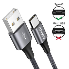 Carica l'immagine nel visualizzatore di Gallery, Cavo USB C, RAVIAD [4Pezzi, 0.5m 1m 2m 3m] Nylon 3m, Grigio - Ilgrandebazar