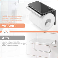 Carica l'immagine nel visualizzatore di Gallery, Yissvic Porta Carta Igienica Portarotolo Acciaio Inox 304 spesso - Ilgrandebazar
