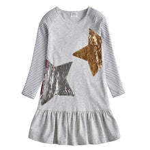 Carica l'immagine nel visualizzatore di Gallery, VIKITA Vestito Ricamo Floreale Manica Lunga Casuale Cotone Bambina L323 5T - Ilgrandebazar