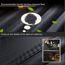 Carica l'immagine nel visualizzatore di Gallery, EverFabulous 1 PCS PU Cuoio bambù Stuoia del Rilievo Cuscino della Nero