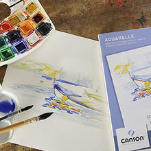 Carica l'immagine nel visualizzatore di Gallery, Canson 200005790 - Blocco carta Acuarela, A3, 300 g/m², 10 fogli, Bianco 1x A3 - Ilgrandebazar