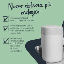 Carica l'immagine nel visualizzatore di Gallery, Tommee Tippee Ricariche per Mangiapannolini Avanzato Twist And Click, Con Pellicola Antibatterica Greenfilm Prodotta In Modo Biologico, 3 pezzi 3 ricariche