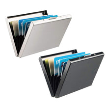 Carica l'immagine nel visualizzatore di Gallery, RFID Blocking Porta Carte di Credito, Leenou 2 Pezzi Portafoglio Carte... - Ilgrandebazar