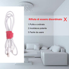 Carica l'immagine nel visualizzatore di Gallery, Faburo 100 pz Fascette fermacavi riutilizzabili e regolabili in per cavi, 5... - Ilgrandebazar