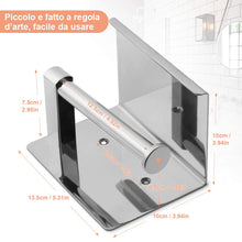 Carica l'immagine nel visualizzatore di Gallery, Yissvic Porta Carta Igienica Portarotolo Acciaio Inox 304 spesso - Ilgrandebazar