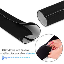 Carica l'immagine nel visualizzatore di Gallery, AGPtEK - Guaina per cavi in neoprene con chiusura a velcro, lunghezza di... - Ilgrandebazar