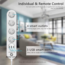 Carica l'immagine nel visualizzatore di Gallery, Ciabatta Intelligente Multipresa WIFI, Smart con 4 Prese AC 3 Porte... - Ilgrandebazar