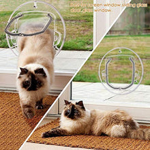 Carica l'immagine nel visualizzatore di Gallery, Gattaiola Porta Basculante per Gatti e Cani,Grande vetro...
