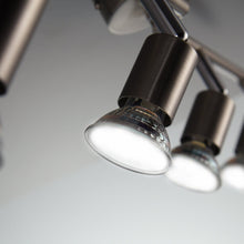 Carica l'immagine nel visualizzatore di Gallery, Faretti LED da soffitto orientabili I plafoniera moderna Nickel - Ilgrandebazar