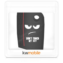 Carica l'immagine nel visualizzatore di Gallery, kwmobile Cover Chiave Auto VW Golf 7 MK7 - Don't touch my Key bianco / nero - Ilgrandebazar