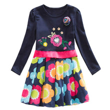 Carica l'immagine nel visualizzatore di Gallery, VIKITA Vestito Ricamo Floreale Manica Lunga Casuale Cotone Bambina L323 5T - Ilgrandebazar
