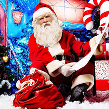 Carica l'immagine nel visualizzatore di Gallery, MUOIVG Maschera Babbo Natale, Natale Babbo Maschera Latex Santa Claus, Christmas barba Rosso Cappello for Xmas Costume, Masquerade, Cosplay, Babbo Natale Maschera Uomo per Adulti