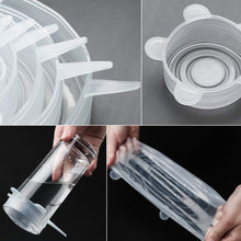 Carica l'immagine nel visualizzatore di Gallery, FAPPEN Coperchio Silicone, Coperchi in Silicone Estensibile Trasparente+blu - Ilgrandebazar