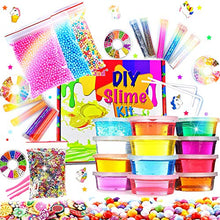 Carica l'immagine nel visualizzatore di Gallery, Kit Fluffly Slime Fai da Te 12 colori di Crystal con 10 bottiglie di... - Ilgrandebazar