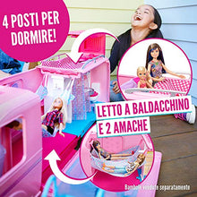 Carica l'immagine nel visualizzatore di Gallery, Barbie FBR34 Camper dei Sogni per Bambole con Piscina, Bagno, Cucina e Tanti... - Ilgrandebazar