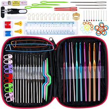 Carica l'immagine nel visualizzatore di Gallery, Anpro Uncinetto con Astuccio Ago Crochet in Alluminio Case Custodia...