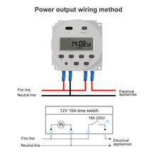 Carica l'immagine nel visualizzatore di Gallery, Neoteck Temporizzatore Interruttore del Rele' DC/AC 12V 16A LCD Digitale...