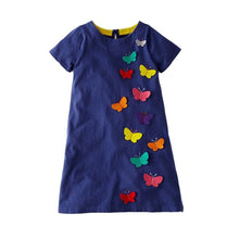 Carica l'immagine nel visualizzatore di Gallery, VIKITA Vestito Ricamo Floreale Manica Lunga Casuale Cotone Bambina L323 5T - Ilgrandebazar