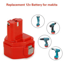 Carica l'immagine nel visualizzatore di Gallery, Boetpcr 12V 3000mAh Ni-MH Sostituzione per Makita Batteria 3.0Ah-1, Pa12-1 - Ilgrandebazar