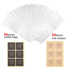 Carica l'immagine nel visualizzatore di Gallery, MJ Sacchetti per biscotti, in cellophane trasparente, piatti, dolci,... - Ilgrandebazar