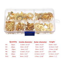 Carica l'immagine nel visualizzatore di Gallery, KINDPMA 150Pcs Capicorda Occhiello M3 M4 M5 M6 M8 M10 Kit Faston Assortiti... - Ilgrandebazar