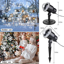 Carica l'immagine nel visualizzatore di Gallery, Proiettore Luci Natale con Fiocco di Neve, Proiettore Natale Esterno ed Interno IP65 con Telecomando,Decorazioni Natalizie per la Casa,Adatto per Natale,Compleanno, Capodanno