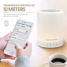 Carica l'immagine nel visualizzatore di Gallery, Lampada Altoparlante Bluetooth, ELEPOWSTAR da Comodino Touch Bianco - Ilgrandebazar