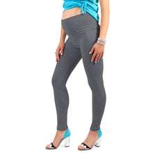 Carica l'immagine nel visualizzatore di Gallery, MAMAJEANS Paris - Leggings Premaman Coprenti, Con Bande Laterali, In Morbido... - Ilgrandebazar