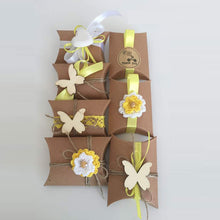 Carica l'immagine nel visualizzatore di Gallery, Naiocase 100pz. Cuscino di Bomboniere Scatole in Carta Kraft con Marrone - Ilgrandebazar