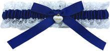 Carica l'immagine nel visualizzatore di Gallery, Set di Giarrettiere di Pizzo Blu Sposa, Regalo di Giarrettiera da Sposa Nuziale - Qualcosa di Blu