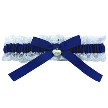 Carica l'immagine nel visualizzatore di Gallery, Set di Giarrettiere di Pizzo Blu Sposa, Regalo di Giarrettiera da Sposa Nuziale - Qualcosa di Blu