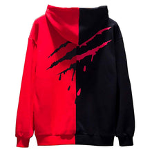Carica l'immagine nel visualizzatore di Gallery, XIAOYAO Felpa da Uomo con Cappuccio, (XL, Nero Bianco)