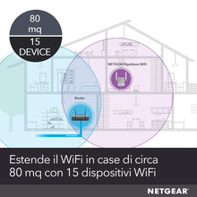 Carica l'immagine nel visualizzatore di Gallery, Netgear EX6120 Ripetitore WiFi AC1200, Extender e 1200 Mbps, Bianco