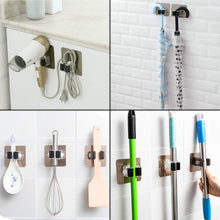 Carica l'immagine nel visualizzatore di Gallery, 10 pezzi porta scopa organizzatore scopa, appendiabiti da parete 10 Hooks - Ilgrandebazar