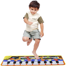 Carica l'immagine nel visualizzatore di Gallery, RenFox Tappeto Musicale, Piano Mat Tastiera Danza Stuoia Strumento Musicale 5 modalità e 8 Suoni, Tappeto Musicale Tocco Mat Bambini Educativo Giocattolo(110 * 36 cm)
