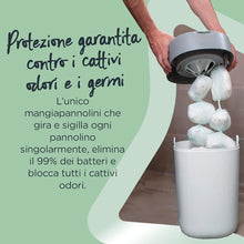 Carica l'immagine nel visualizzatore di Gallery, Tommee Tippee Ricariche per Mangiapannolini Avanzato Twist And Click, Con Pellicola Antibatterica Greenfilm Prodotta In Modo Biologico, 3 pezzi 3 ricariche