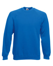 Carica l'immagine nel visualizzatore di Gallery, Fruit of the Loom Raglan Sweatshirt, Felpa Uomo, Nero (Black), Medium - Ilgrandebazar